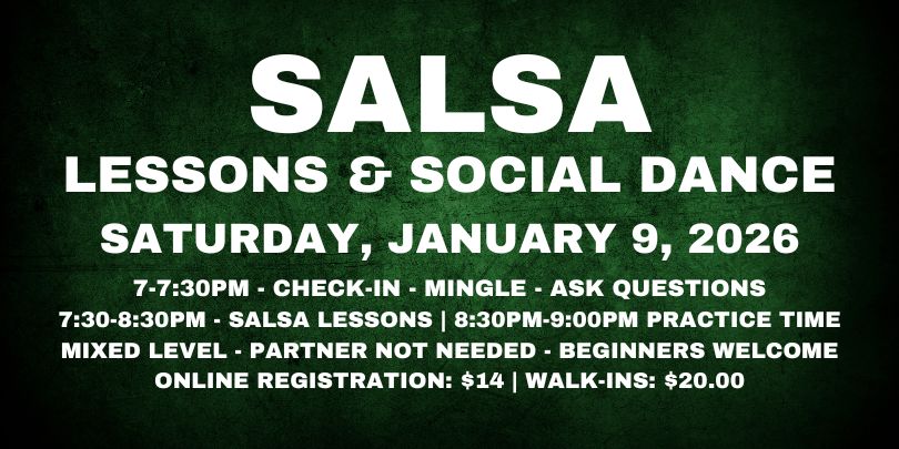 SALSA LESSONS WITH AVA & RODOLFO - FRIDAY, JANUARY 9, 2026
