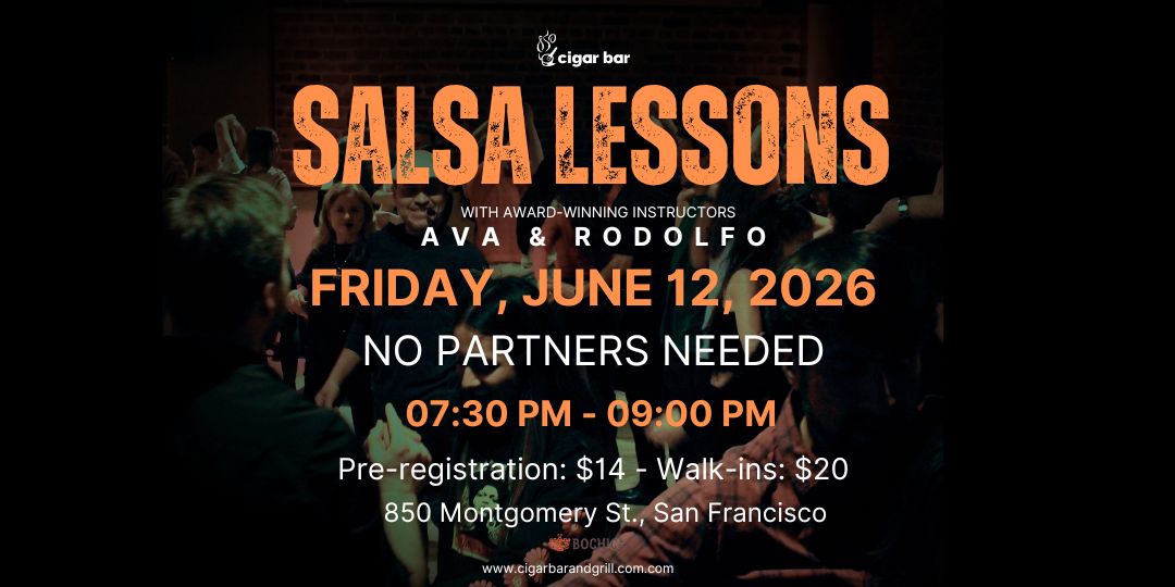 Salsa Lessons with Ava & Rodolfo - Friday, June 12, 2026