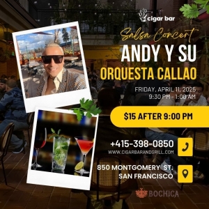 Salsa Night with Live Band: Andy Y Su Orquesta Callao - Friday, April 11, 2025