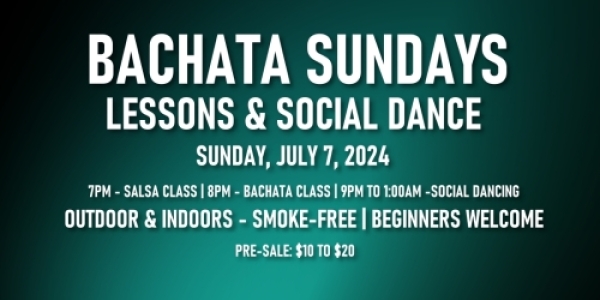 INESSENCE Monthly Bachata Sundays at Cigar Bar - Sunday, July 7, 2024