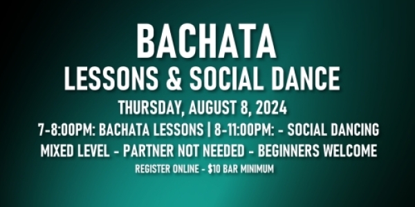 Bachata Lessons with Inessence Dance Co. - Thursday, July 25, 2024
