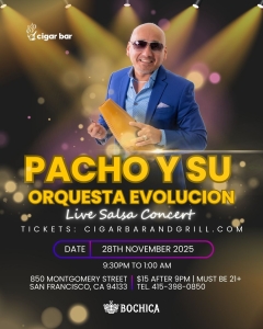 Salsa Night with Live Band: Pacho Y Su Orquesta Evoluci&oacute;n - Friday, November 28, 2025