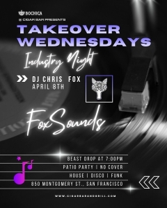 Takeover Wednesdays: Industry Night &ndash; DJ Chris Fox - April 8, 2026