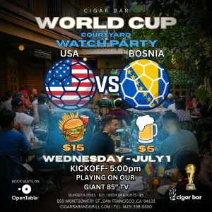 World Cup Watch Party: USA vs. Bosnia - Wednesday, July 1, 2026
