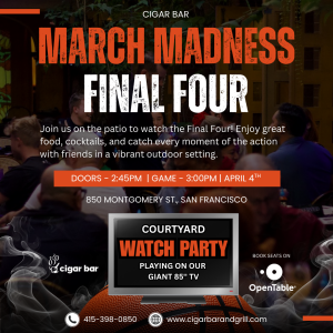 March Madness Final Four Patio Watch Party: Saturday, April 4, 2026