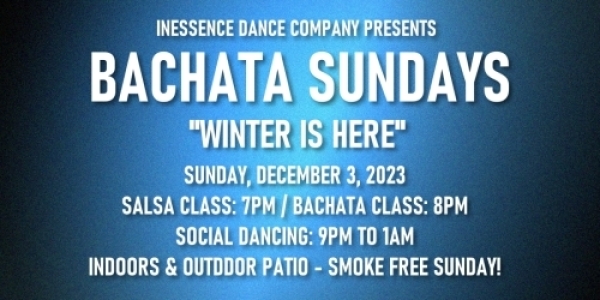 INESSENCE Monthly Bachata Sunday at Cigar Bar - Sunday, December 3, 2023