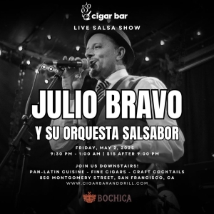 Salsa Night with Live Band: Julio Bravo Y Su Orquesta Salsabor - Friday, May 2, 2025