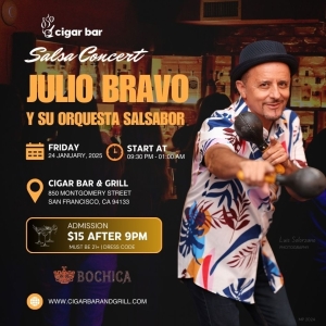 Salsa Night with Live Band: Julio Bravo Y Su Orquesta Salsabor - Friday, January 24, 2025