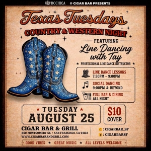 Texas Tuesdays - Line Dancing with Tay - Tuesday, August 25
