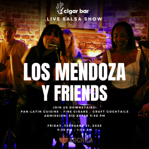 Salsa Night with Live Band: Los Mendoza Y Friends - Friday, February 21, 2025