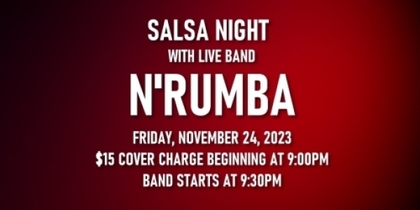 Salsa Night with Live Band: N'Rumba - Friday, November 24, 2023
