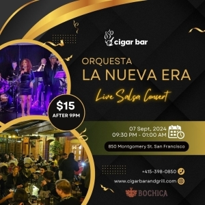 Salsa Night with Live Band: La Nueva Era - Saturday, September 7, 2024