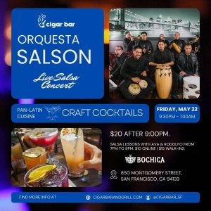 Salsa Night with Live Band: Orquesta Salson - Friday, May 22, 2026