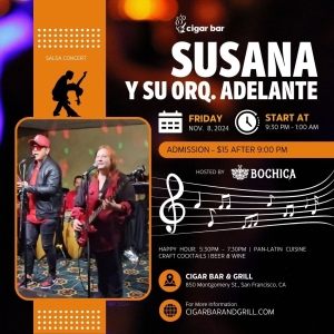 Salsa Night with Live Band: Susana Y Su Orquesta Adelante - Friday, November 8, 2024