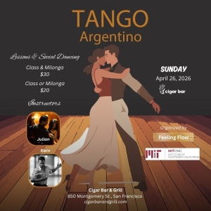 Tango Argentino: Lessons & Social Dancing - Sunday, April 26, 2026