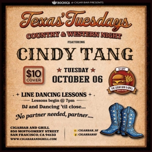  Texas Tuesdays - Line Dancing with Cindy Tang - Tuesday, October 6, 2026