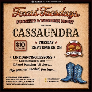 Texas Tuesdays - Line Dancing with Cassaundra - Tuesday, September 29, 2026