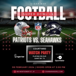 Super Bowl LX Patio Watch Party: Sunday, February 8, 2026